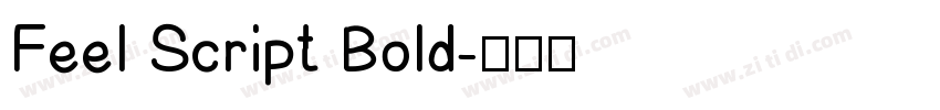 Feel Script Bold字体转换